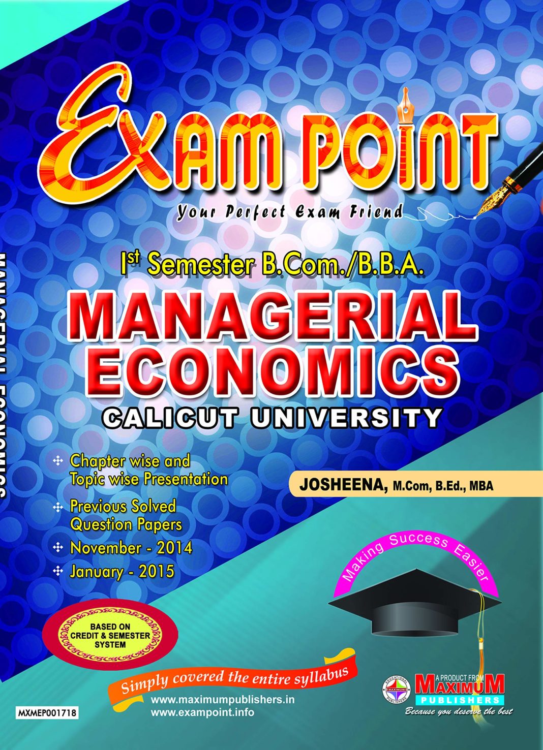 B.Com First Semester Managerial Economics Guide For Calicut University