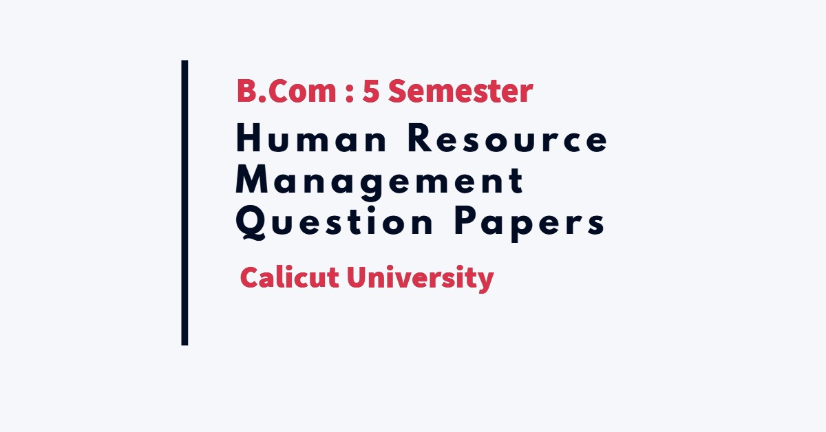 Human Resource Management qp