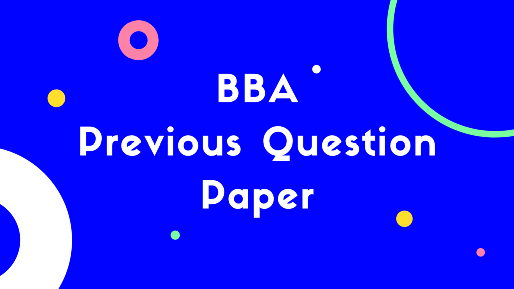 Download Calicut university BBA 6th Semester Previous Question Papers	