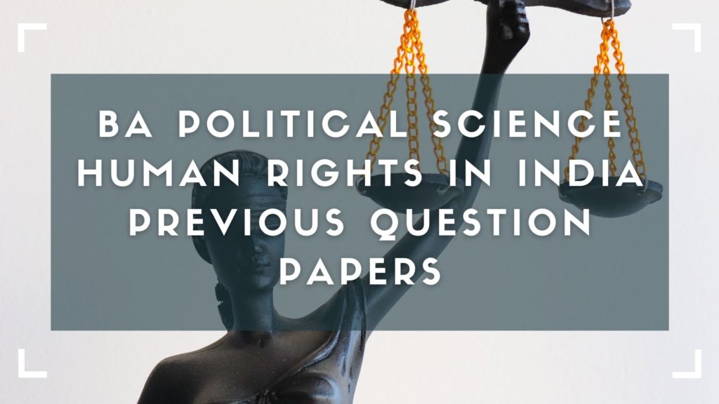 Human Rights Previous Question Papers