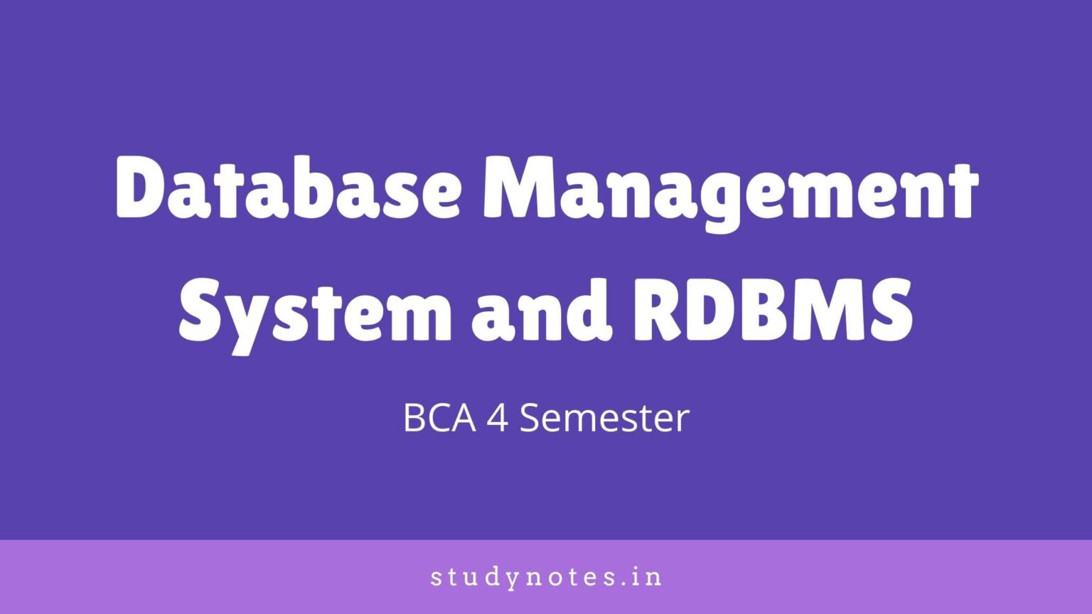 BCA Degree Database Management System and RDBMS Previous Question Paper ...