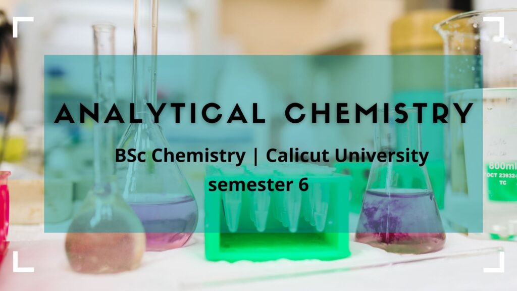Analytical Chemistry Previous Question Paper