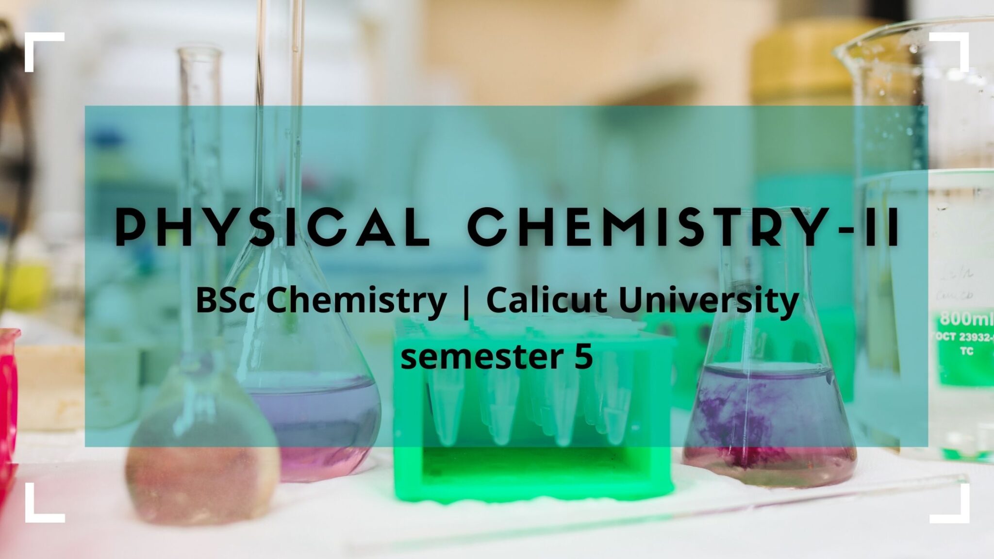 Physical Chemistry II Previous Question Paper For BSc Chemistry ...