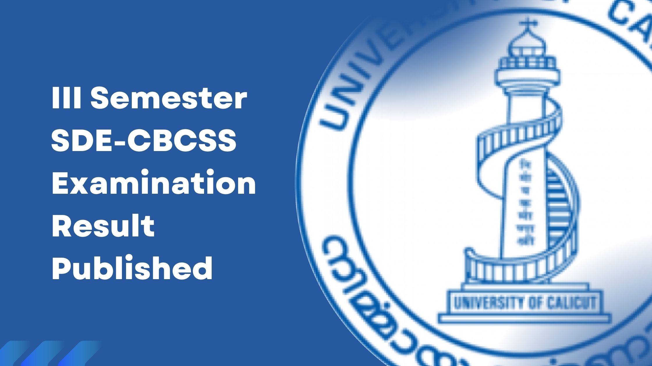 III Semester SDE-CBCSS B.ComB.B.A Regular Examination