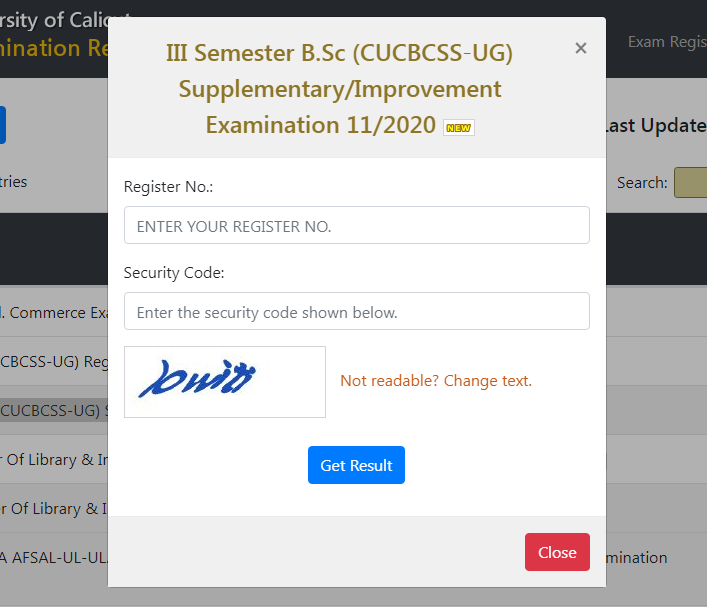 How to Check Calicut University Exam Results