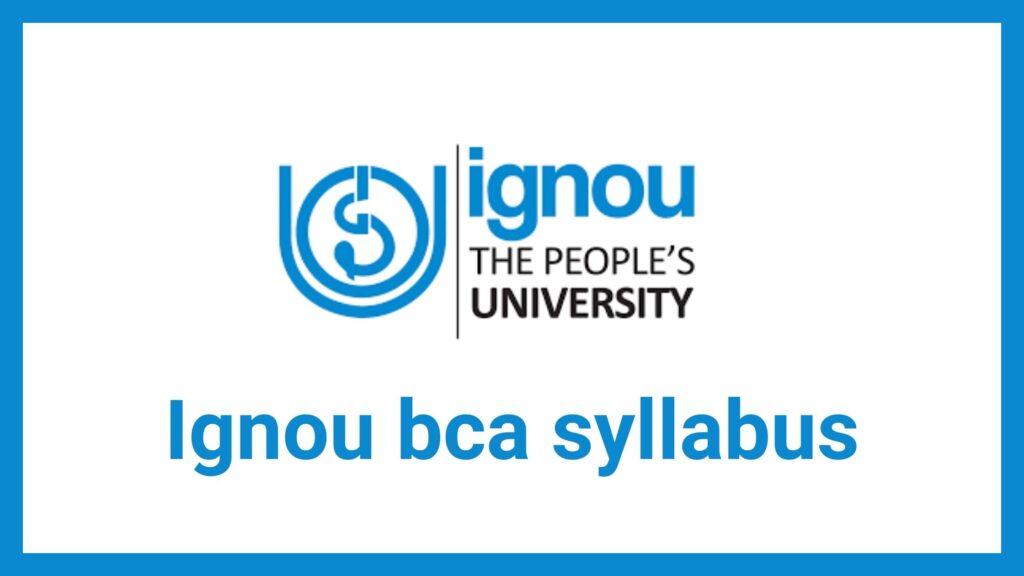 ignou bca syllabus